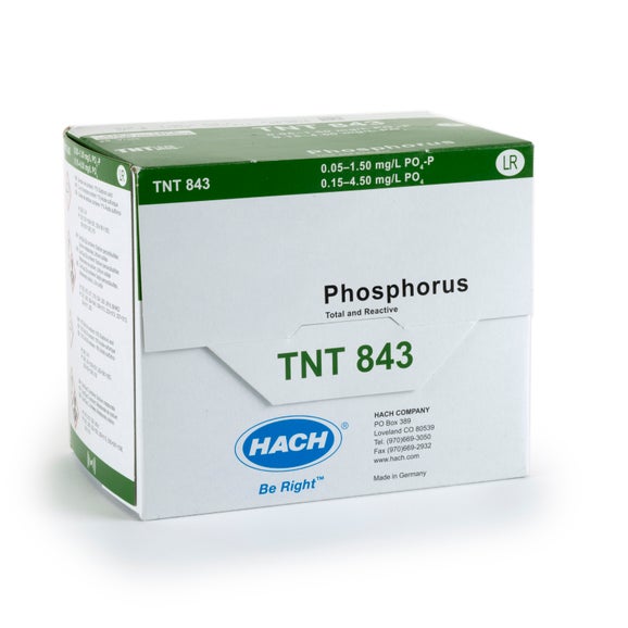 Prueba en cubeta TNTplus para fósforo (reactivo y total), LR (0,15 - 4,50 mg/L PO₄), 25 pruebas