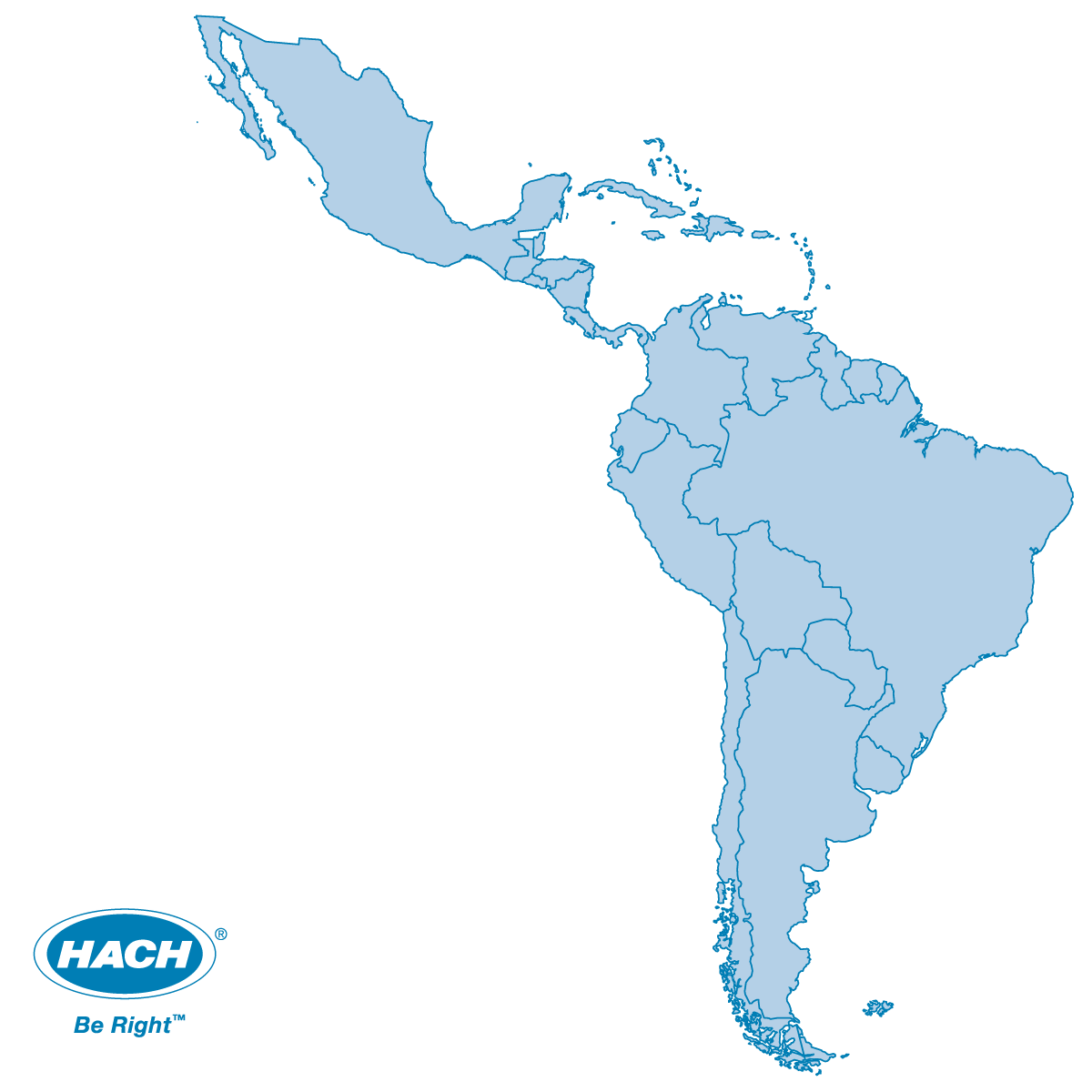 Map of South America